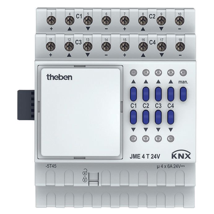 Theben - Bussystem-Jalousieaktor Jalousieaktor JME 4 T 24V KNX Erweiterung