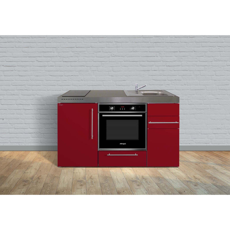 Stengel - Mini-Küche Miniküche Premiumline MPBBR150BOIKFliBreS Bordeauxrot