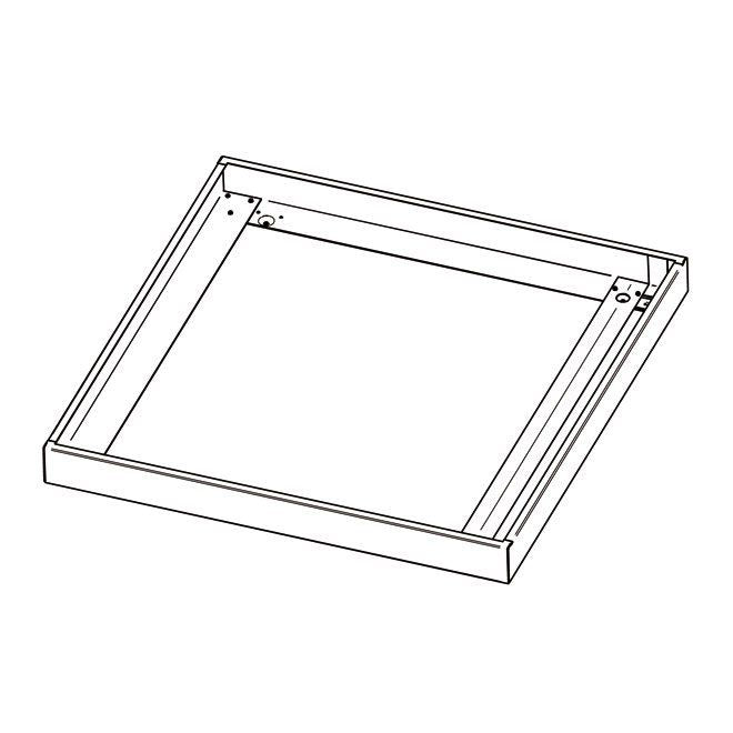 Performance in Light - Mechanisches Zubehör/Ersatzteile für Leuchten Aufbaurahmen 86256010 FL625LED EL RAL9016