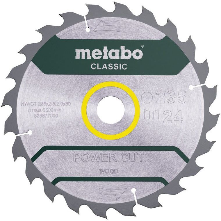 Metabowerke - Kreissägeblatt PowerCutClassic 628677000 24 WZ 18 Grad