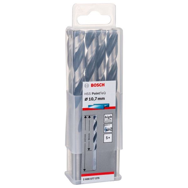 Bosch - Bohrer Metallspiralbohrer HSS 2608577275 PointTeQ DIN 338