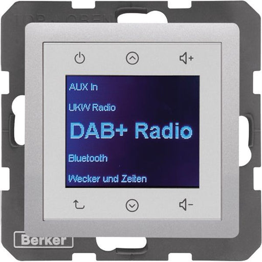 Berker - Elektronik-Gerät für Installationsschalterprogramme Radio DAB+, Bt., Q.x alu 30846084