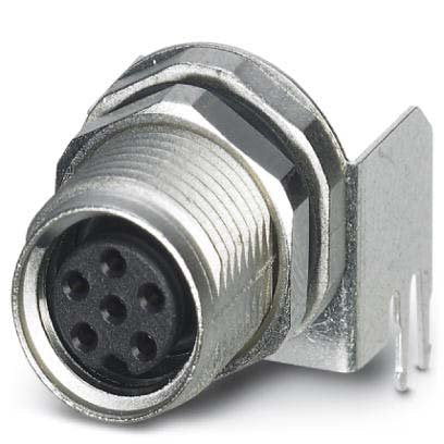Phoenix Contact - Rundsteckverbinder, feldkonfektionierbar (Industriesteckverbinder) Einbausteckverbinder SACC-DSI-M8F#1424243 − 20 Stück