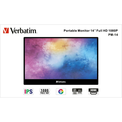 Verbatim - Fernseher FHD Monitor portable 49590 14Z (35.56cm)