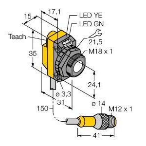 Turck - Ultraschall Taster Ultraschallsensor QS18UNAQPMA − 1 Stück