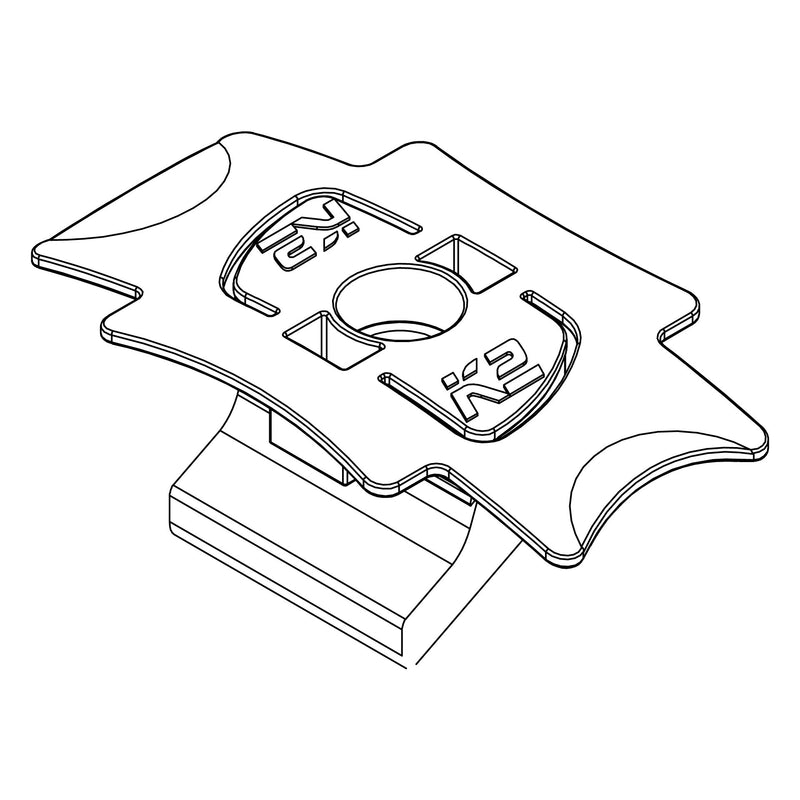 K2 - Photovoltaik-Verbindungs- und Befestigungselement Einlegemutter Aluminium 2000034 mit Montageclip − 200 Stück