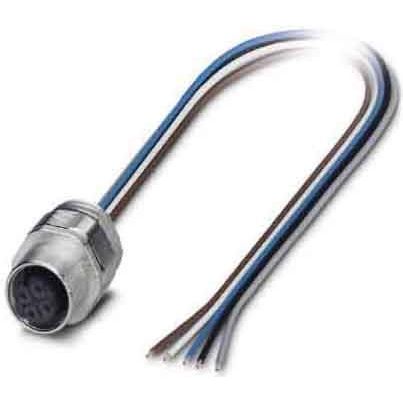 Phoenix Contact - Rundsteckverbinder, feldkonfektionierbar (Industriesteckverbinder) Einbaubuchse M12 SACC-ECM12FS5CON-PG9 Industrie -PG9/0,5