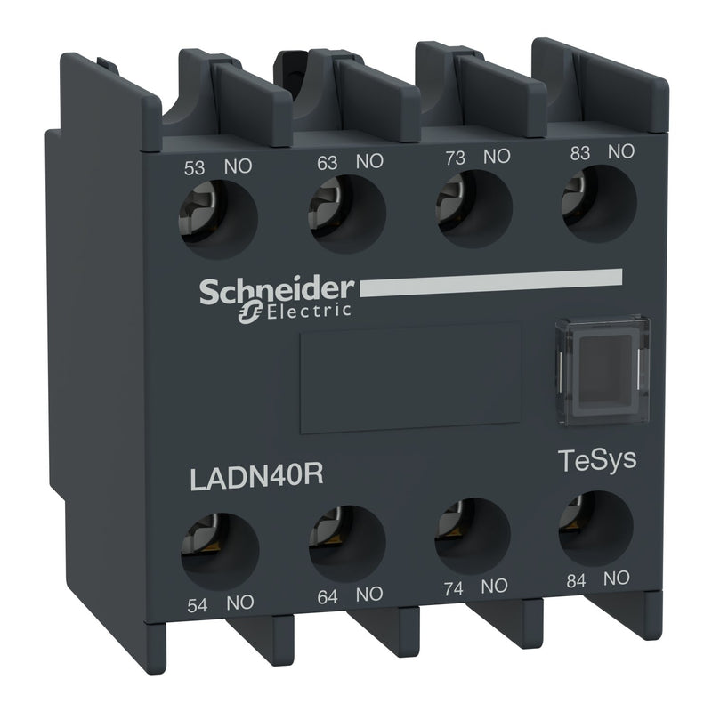 Schneider Electric - Hilfsschalterblock Hilfskontaktblock TeSys LADN40R Deca 4NO