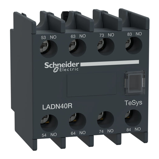 Schneider Electric - Hilfsschalterblock Hilfskontaktblock TeSys LADN40R Deca 4NO