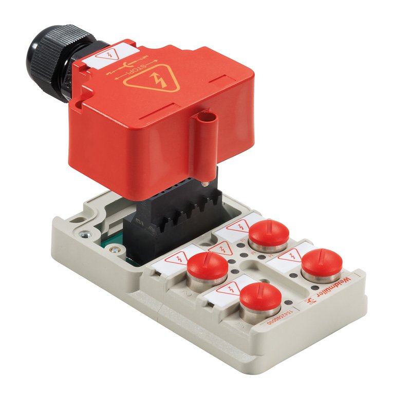 Weidmüller - Passiver Sensor-/Aktor-Verteiler (ohne Leitung) Sensor-/Aktor-Verteiler SAI-4-M-MVV-M12S-COD Komplett-Modul