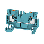 Weidmüller - Durchgangs-Reihenklemme Klemme A2C 2.5 DL BL PUSH IN, 2.5 mm² − 100 Stück
