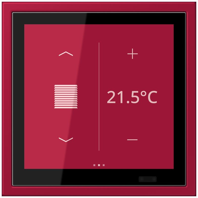Jung - Bussystem-Mehrfach Bediengerät KNX Raumcontroller LCZ 459 BFD1S 229 rouge carmin