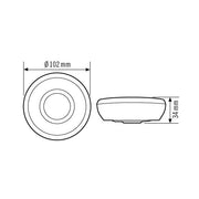 ESYLUX - Bewegungsmelder/Präsenzmelder komplett Decken-Präsenzmelder ws PD 360/8 BASIC AP,360 Grad,RW ca.8m