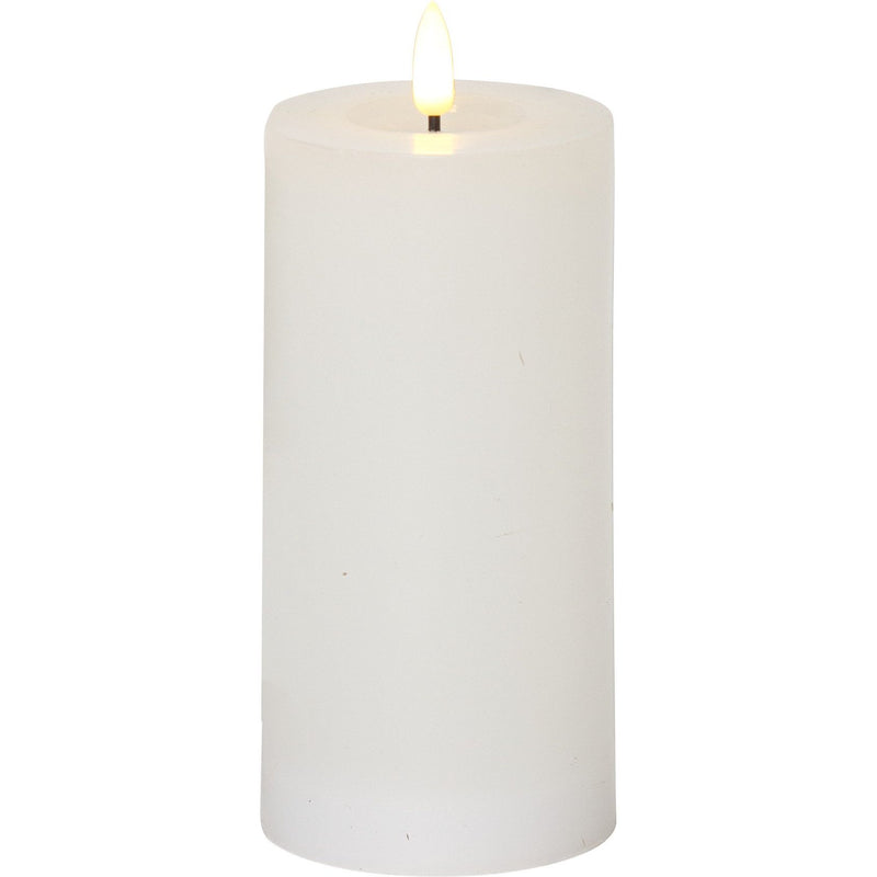 Star Trading - Festbeleuchtung LED-Wachskerze 061-42-1 weiß 7,5x17,5flack