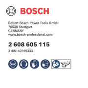 Bosch - Schleifpapier/Schleifvlies PRO F355 Schleifblatt, 125 2608605115 mm, 80, 5-tlg