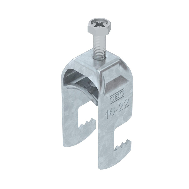 OBO Bettermann - Bügelschelle BS-F1-M-22 FT 16-22mm − 100 Stück