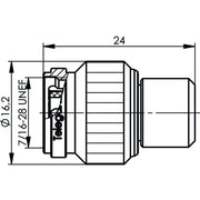 Telegärtner - Abschlusswiderstand TNC-Abschlusswiderstand 100023839 (M),1W,2.5GHz,50Ohm