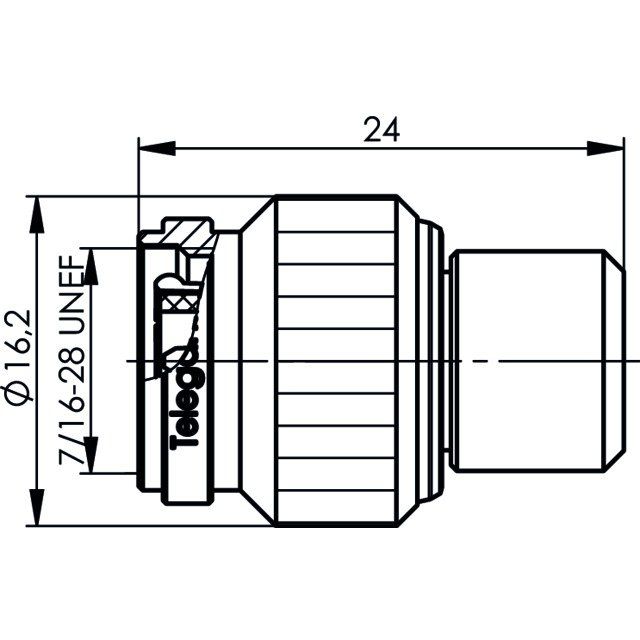Telegärtner - Abschlusswiderstand TNC-Abschlusswiderstand 100023839 (M),1W,2.5GHz,50Ohm