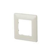 Metz Connect - Abdeckrahmen für Schaltermaterial Sockelleistenkanal Abdeckplatte 1fach 820395-0101-I pws 80x80 − 10 Stück