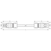 WAGO - Konfektionierte Leitung für steckbare Gebäudeinstallation konfekt.Verbindungsleitung 771-8992/006-403 Eca,Buchse Stecker