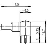 Telegärtner - Koax-Steckverbinder Kabelwinkelanschluss 100021316 f.Gedr.Sch.(RG316/U) − 5 Stück