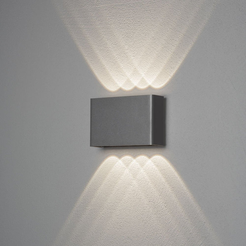 Gnosjö Konstsmide AL - Decken-/Wandleuchte LED-Wandleuchte 7865-370 Chieri 4x2 anthrazit
