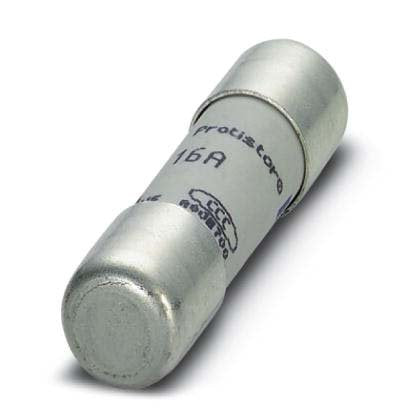 Phoenix Contact - Zylindrische Sicherung FUSE-10X38-16A-GR − 10 Stück