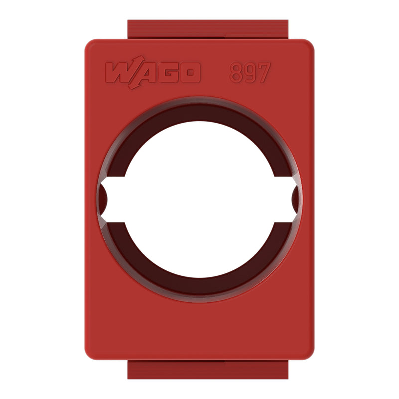 WAGO - Zubehör/Ersatzteile für steckbare Gebäudeinstallation Snap-In-Rahmen 897-2105 Kunststoffrohre,rt − 12 Stück