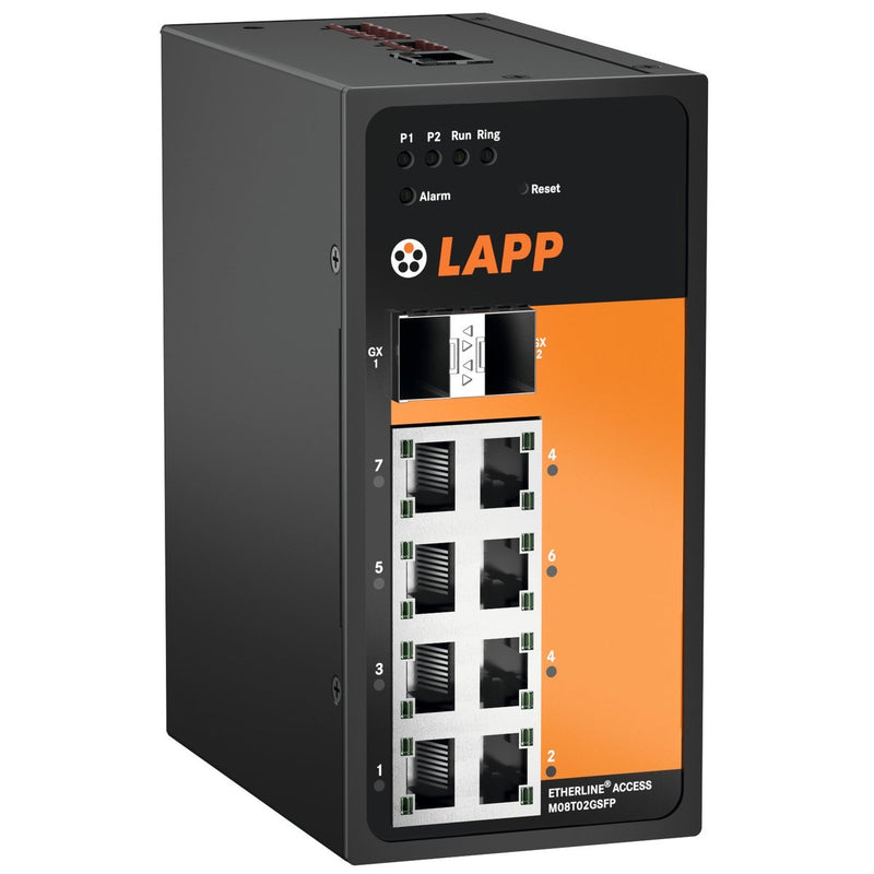 Lapp Zubehör - Netzwerk Switch ETHERLINE ACCESS 21700137 M08T02GSFP − 1 Stück
