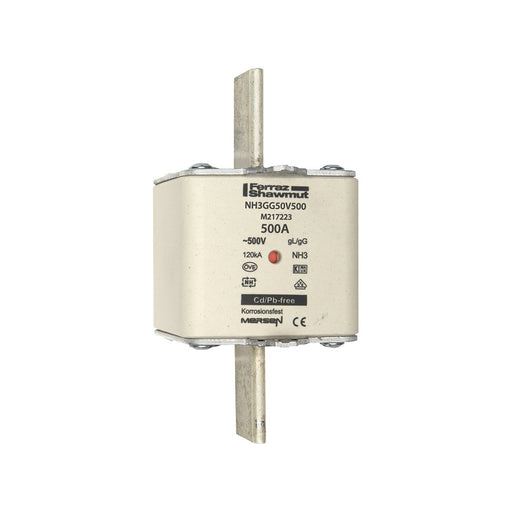 Mersen - Messersicherung NH-Sicherungseinsatz SF NH3GG50V500 Gr.3 gG 500A/500V KM