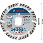 Bosch - Trenn-/Schleifscheibe PRO Multi Material X-Lock 2608615166 Diamanttrennscheibe