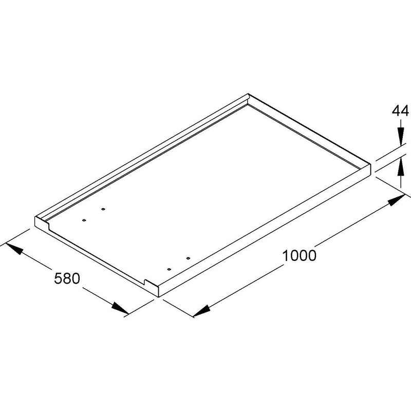 Niedax - Auffangwanne W-AW 44X580X1000 E3 44x580x1000mm