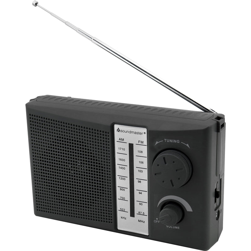 Soundmaster - Radio UKW/MW Kofferradio TR490SW sw Netz/Batteriebetrieb − 2 Stück