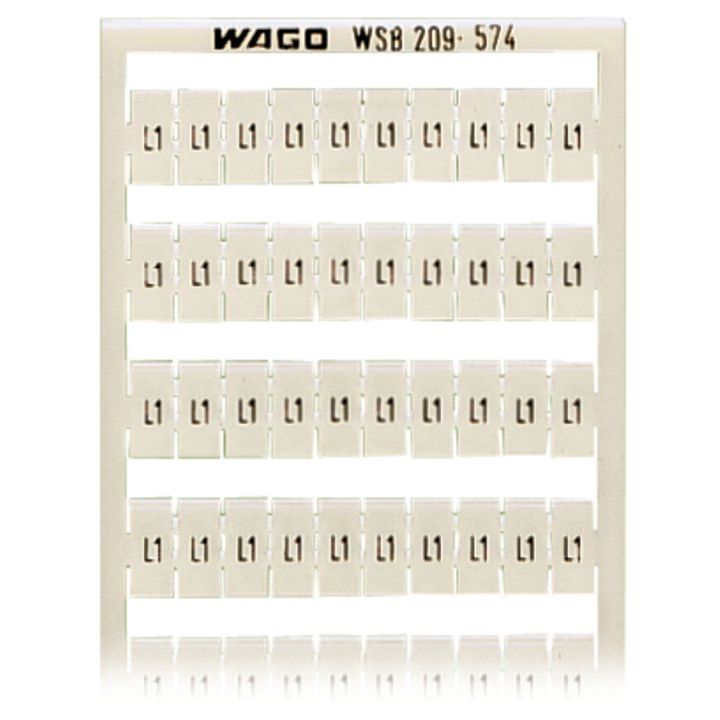 WAGO - Klemmenmarkierung WSB-Bezeichnungssystem 209-574 W: L1 (100x) − 5 Stück