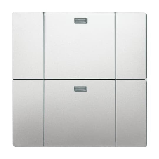 Busch-Jaeger - Sender/Fernbedienung für Installationsschalterprogramme Bedienelement 2-fach 6732-866 edelstahl
