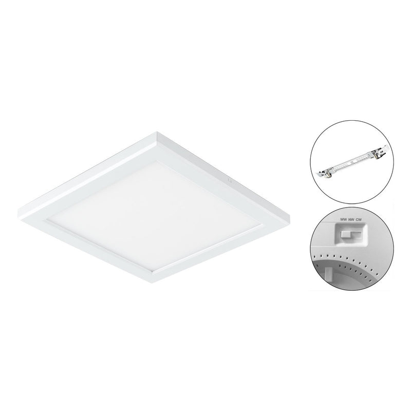EVN Lichttechnik - Decken-/Wandleuchte LED-Panel LPQV170125 3000/4000/6000K