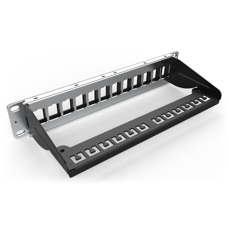 DIGITUS - Frontpanel/Patchpanel leer (Schaltschrank) Patchpanel Modular DN-91420 10 Zoll 1HE