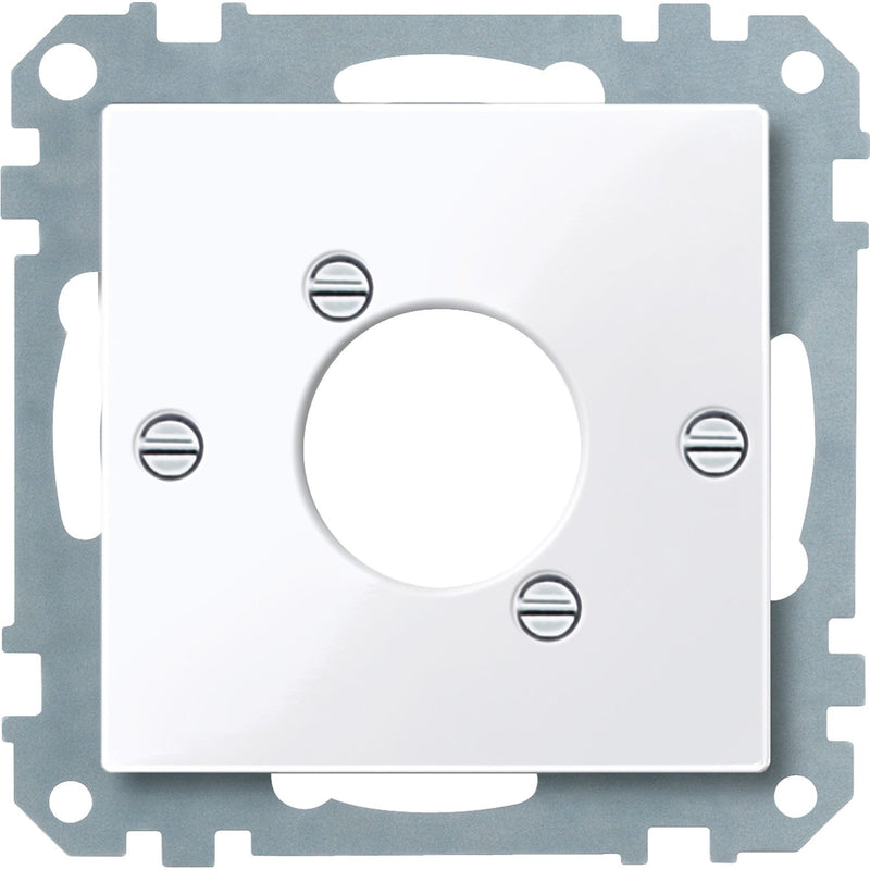 Merten - Einsatz/Abdeckung für Kommunikationstechnik Zentralplatte aws/gl 468025 f.Audio-Steckver.XLR