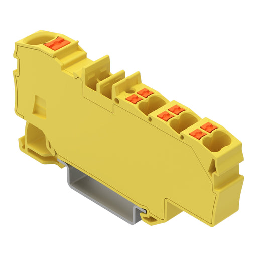 WAGO - Durchgangs-Reihenklemme Verteilerklemme 2206-8036 1x6mm²/6x1,5mm²,ge − 12 Stück