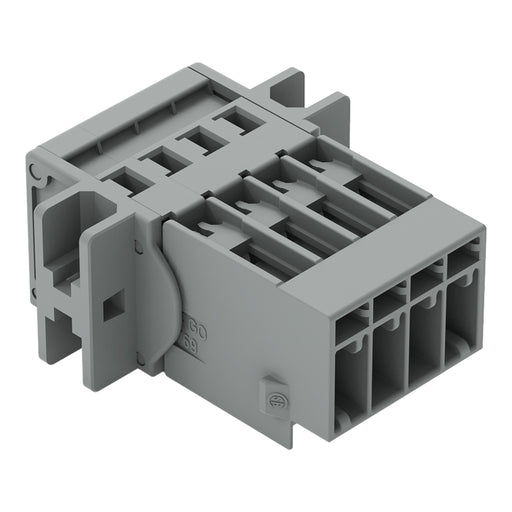 WAGO - Ein- und mehrpolige Klemmenleiste 1-Leiter-Stiftleiste 769-604/002-000 CAGECLAMP,4mm²,gr − 50 Stück