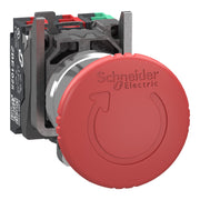 Schneider Electric - NOT-AUS-Taster, Komplettgerät Not-Aus 2Ö 1S Dreh. Überl. XB4BS844415 22Mm Push In