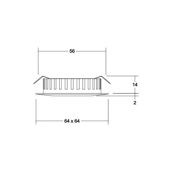 Brumberg Leuchten - Downlight/Strahler/Flutlicht LED-Einbauleuchte 12V DC 12110023 3000K, chrom