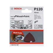 Bosch - Schleifpapier/Schleifvlies PRO F460 Schleifblatt, 93 2608621687 x 93 mm G120 5-tlg