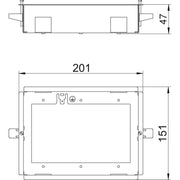 OBO Bettermann - Dose, Gehäuse für Montage in der Wand/Decke UP-Träger WG-UK3 3-fach, St, FS