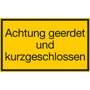 Schnürle - Kennzeichnungsmaterial Warnschild H602K1