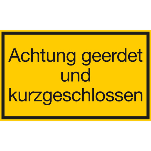 Schnürle - Kennzeichnungsmaterial Warnschild H602K1