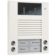 TCS Tür Control - Türstation für Türkommunikation Video color Außenstation AVE14043-0018 4Tast 2reih.AP ws