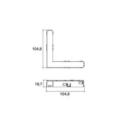 Brumberg Leuchten - Elektrisches Zubehör/Ersatzteile für Leuchten L-Verbinder 88484080