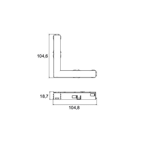 Brumberg Leuchten - Elektrisches Zubehör/Ersatzteile für Leuchten L-Verbinder 88484080