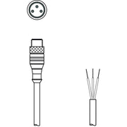 Leuze - Konfektioniertes Sensor-Aktor-Kabel Anschlussleitung KS U-M8-3A-P1-020